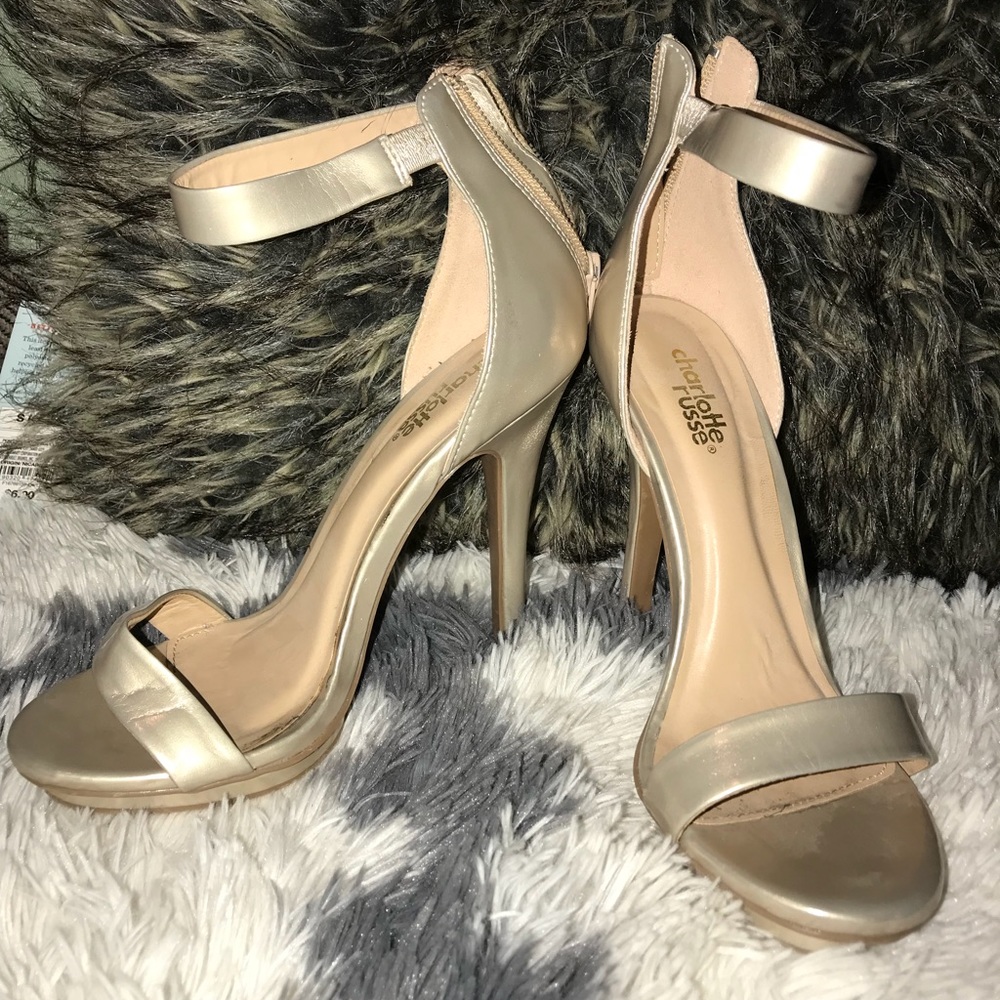 Gold Ankle Strap Sandals